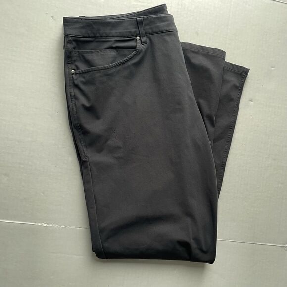 Lululemon ABC 5 Pocket Warpstreme Commuter Pants Men 38x32 Performance Golf Work - Picture 11 of 14